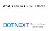 1 - What is new in ASP.NET Corepublic.jugru.org/dotnext/2016/spb/day_1/track_1/beijer_1.pdf · ASP.NET Welcome to ASRNET Core! ASP.NET Core is a lean and composable framework for
