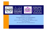 UNIDO-ICHET Programmes & Capabilities - Sahara …...2011/01/29  · UNIDO-ICHET Programmes & Capabilities Dr. I. Engin Türe (Director) NATO “Science for Peace” SfP-982620 Project