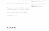 ace Medicine Research Publications 1983-1984...NASA Contractor Report 3860 Space Medicine Research Publications: 1983-1984 Judy L. Solberg and Linda G. Pleasant The George Washington