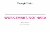 WORK SMART, NOT HARD - GOTO Conference · WORK SMART, NOT HARD Molly Dishman @mollydishman. February 11 - 13, 2001 2 ... This is not being agile This is doing Agile. Agile Fever is