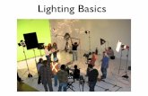 Lighting Basics - mrjoytech.weebly.com · Lighting Basics. Lighting Characteristics ... important details, ﬂat lighting leaves subject matter somewhat "dimensionless." • When