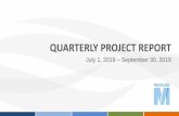 QUARTERLY PROJECT REPORT · Math/Science facility. This project includes the demolition of the old Trade-Industry 2 building complex as well as the adjacent child care facility. The