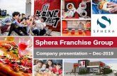Sphera Franchise Group€¦ · This presentation is not, and nothing in it should be construed as, an offer, invitation or recommendation in respect of shares issued by Sphera Franchise