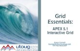 Grid Essentials - Amazon S3 · Grid Essentials: APEX 5.1 Interactive Grid Karen Cannell ... • Reengineered –CSS and JS, Widgets ... Layout. Interactive Grid: Essentials to Build