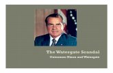 Outcomes: Nixon and Watergate · Outcomes: Nixon and Watergate . 1. Nixon – The Man (1913-1994) a. Self-Made Man b. Political Path i. 1946 – First elected to Congress ii. 1950