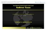 Nine Things for Corporate Counsel to Know about Indirect Taxes · Nine Things for Corporate Counsel to Know about Indirect Taxes Presented the CCCA’s Annual Conference (St. John’s,