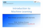 Introduction to Machine Learning - las.inf.ethz.ch Introduction to Machine Learning Non-linear prediction