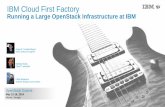 IBM Cloud First Factory · OpenStack Summit May 12-16, 2014 Atlanta, Georgia IBM Cloud First Factory ... (hadoop) ‒ Cloud OE (BlueMix) Key 3rd party partners are being enabled to