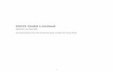 DGO Gold Limited · Consolidated statement of financial position 20 Consolidated statement of changes in equity 21 Consolidated statement of cash flows 22 Notes to the financial statements