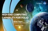 HIGH-END COMPUTING CAPABILITY PORTFOLIO · there, windows focusing on jobs, or the Pleiades nodes assigned to the jobs, can be explored. – Powerful sorting mechanisms allow the