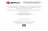 Fire Resistance Testing of CLT Floor/Ceiling Assemblies to ... · Gypsum Ceiling Layers of ⅝” Type X gypsum (FIRECODE® X [UL TYPE SCX], USG 240 09/27/17, R1319-240 TYPE SCX)