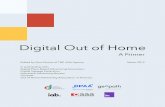 Digital Out of Hometerms describing it: digital out of home (DOOH), captive audience networks, in-store media, video advertising networks, narrowcasting and audiovisual signage, to