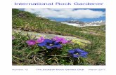 International Rock Gardener - srgc.org.uk · 2017-03-20 · ---International Rock Gardener--- March 2011 The SRGC aims to encourage interest and knowledge of rock garden and alpine