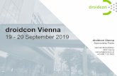 droidcon Vienna 2019-09-20آ  droidcon Vienna 4 droidcon Vienna will feature more than 20 sessions in