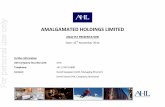 AMALGAMATED HOLDINGS LIMITED For personal use only · AMALGAMATED HOLDINGS LIMITED . ANALYST PRESENTATION Date: 11th November 2014 . Further information ASX Company Security Code: