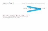 Accenture Interactive · Interactive’s history began in 2001, with the advent of the Accenture Marketing Sciences practice. That group, which focused primarily on marketing analytics