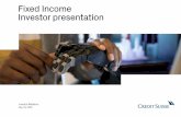Fixed Income Investor presentation - Credit Suisse...Fixed Income Investor presentation Investor Relations April 9, 2020 Disclaimer Credit Suisse has not finalized its 2019 Annual