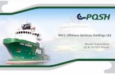 PACC Offshore Services Holdings Ltd. · earnings in Q2 FY15. 12 1.7 2.7 3.2 9.3 0.0 2.0 4.0 6.0 8.0 10.0 Q2 FY15 Q2 FY14 1H FY15 1H FY14 US$ mil Gross Profit 21 25 23 38 0 5 10 15