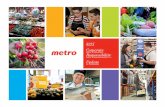 2015 Corporate Responsibility Update - Metro · 2 /18 Metro inc. 2015 Corporate responsibility Update strengthened CoMMUnitie s eMpowered eMployees respeCt for the environMent introdUCtion