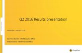 Q2 2016 Results presentation - VEON2Q15 2Q16 Financial highlights Q2 2016 – YoY trends -0.9% 0.1% -0.7% -0.7% 2Q 15/14 2Q 16/15 Total revenue Service revenue 41.5% 42.3% 2Q15 2Q16
