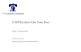 15 MW Kandahar Solar Power Plant - Energypedia15 MW Kandahar Solar Power Plant Project Presentation December 5th, 2018 ... Operate total of 30MWp Solar PV Power System in Kandahar’’