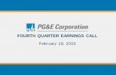 FOURTH QUARTER EARNINGS CALL · FOURTH QUARTER EARNINGS CALL. ... 2016. This presentation, ... Guidance of ~$440 million is consistent with the remaining estimated 2016 components