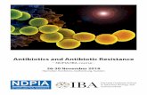 Antibiotics and Antibiotic Resistance · 2018-11-21 · used antibiotics Isabel Gordo, Instituto Gulbenkian de Ciência, Oeira, Portugal 11.50 - 12:45 Lunch 12:45 - 13:45 Poster session