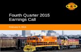 Fourth Quarter 2015 Earnings Call - Genesee & Wyoming · Fourth Quarter 2015 Earnings Call February 9, 2016 . Genesee & Wyoming Inc. 2 Forward-Looking Statements This presentation