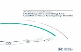 AI Talent Landscape: Defining and Finding the Leaders Your ... · AI Talent Landscape: Defining and Finding the Leaders Your Company Needs. 2 AI Leadership: Career Trends and Pathways