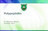 Polypeptides and protein structure Ijumed16.weebly.com/uploads/8/8/5/1/88514776/biom... · Polypeptides Dr. Mamoun Ahram Summer, 2017. Resources This lecture ... Steric hindrance