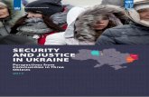 SECURITY AND JUSTICE IN UKRAINE - UNDP · 4 UNITED NATION DEEOPENT PROGRAE SECURITY AND JUSTICE IN UKRAINE 5 Table 1: Donetsk Demographics of Respondents 60 + Table 2: Luhansk Demographics