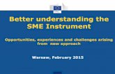 Better understanding the SME Instrument · SME Instrument Industrial leadership (LEITs) 6 key technologies Eurosta rs II Positioning EU Structural and Investment Funds (national