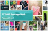 FY 2016 Earnings Deck - s2.q4cdn.com · FY 2016 Earnings Deck February 22, 2017. 2 This presentation contains forward-looking statements, within the meaning of the Private Securities