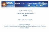 HORIZON 2020 - ENEAold.enea.it/com/inf/res/Resoconti/H2020BruxRelazio... · HORIZON 2020 Calls for Proposals 2015 11 Febbraio 2015 ... Integrate society in science and innovation