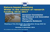 Nature-based solutions Water in the context of research ...ec.europa.eu/environment/water/adaptation/pdf/NBS... · Horizon 2020 calls on Nature-based solutions (!now open!) • Demonstrating