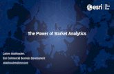 The Power of Market Analytics - Esri · The Power of Market Analytics Carlien Stadhouders Esri Commercial Business Development ... Create Value in Every Transaction Seamless Experiences