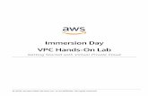 Immersion Day VPC Hands-On Lab · 2019-09-18 · Amazon Virtual Private Cloud (Amazon VPC) lets you provision a logically isolated section of the AWS Cloud where you can launch AWS