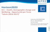 SC1 Health, Demographic change and · • Contesto H2020 • Opportunità in Salute • Programmazione dei prossimi 3 anni di H2020 – per la SC1 2 . 3 ... NMBP 13-2017 Cross-cutting
