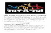 Beginners Guide to Your First Triathlon - Elite Energy · into the suit the majority opt for a full-length wetsuit. Triathlon Australia Choosing a bike – Type of Bike and Fit Choosing