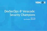 DevSecOps @ Veracode: Security Champions ... 2017/10/04 آ  DevSecOps @ Veracode: Security Champions