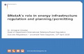BNetzA’s role in energy infrastructure regulation and ...chairgovreg.fondation-dauphine.fr/sites/chairgovreg.fondation-dauphi… · Club des Régulateurs –Université Paris-Dauphine,