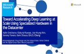 Toward Accelerating Deep Learning at Scale Using ... · Toward Accelerating Deep Learning at Scale Using Specialized Hardware in the Datacenter . 2 . 3 1Case study: CNN-based Image