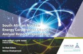 South African Nuclear Energy Corporation (Necsa) Annual ...pmg-assets.s3-website-eu-west-1.amazonaws.com/190305NECSA.pdf · Re-focus the organisation on extracting value from nuclear