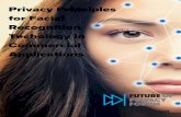PRIVACY PRINCIPLES FOR - Future of Privacy Forum · 2019-12-16 · SEPTEMBER 2018 1 PRIVACY PRINCIPLES FOR FACIAL RECOGNITION TECHNOLOGY IN COMMERCIAL APPLICATIONS INTRODUCTION The
