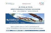ATHLETES INFORMATION GUIDE - triathlon-kitzbuehel.com · important ETU Ranking Points. Furthermore, we are excited to see that this Championship weekend will also include events for