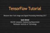 Rochester Institute of Technology KGCOE Computer ... · TensorFlow Concepts TensorFlow 101 Software Development Workflow Profiling your code Multi-GPU execution Inference Pipeline