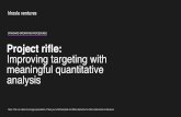STANDARD OPERATING PROCEDURES Project rifle: Improving targeting …playbooks.cyclotronroad.org/market-customer/market-sizing-segmentation... · Improving targeting with meaningful