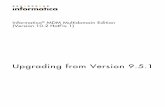 Upgrading from Version 9.5 - Informatica Documentation/6/MDM_102HF1...the title page, check the major version number in the title Upgrading from Version. Make sure it matches the major