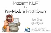 Modern NLP - QCon.ai · NLP is cool Modern NLP is solving really hard problems (And is changing really really quickly) Lots of really smart people with lots of data and lots of compute