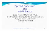 Spread Spectrum and Wi-Fi Basics - Wayne State Universitywebpages.eng.wayne.edu/~ad5781/ECECourses/ECE5620/... · Spread Spectrum and Wi-Fi Basics by Syed M. Mahmud 35. The Hidden